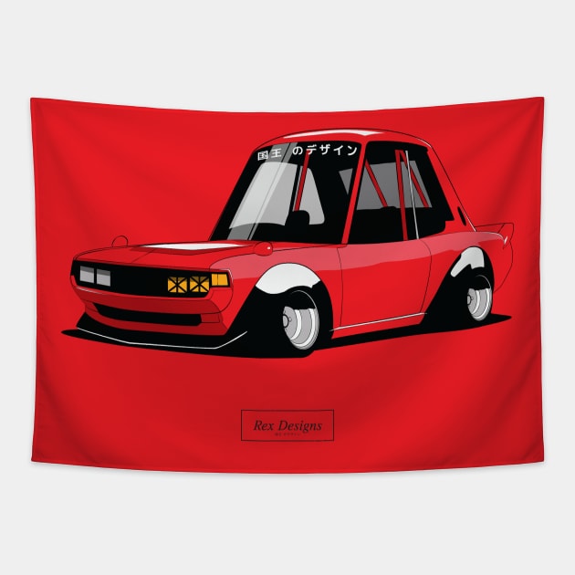 Toyota Celica TA22 Bosozoku Tapestry by RexDesignsAus