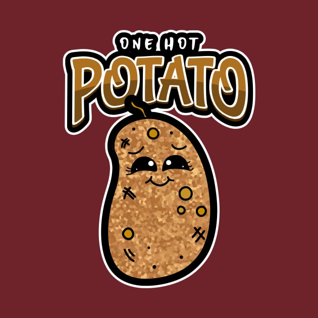 ONE Hot Potato Potato Vegetable Pun by SartorisArt1