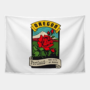 Vintage Portland Decal Tapestry