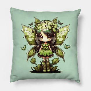 Goblincore Y2k Grunge Aesthetic Anime Kawaii Butterfly Girl Pillow