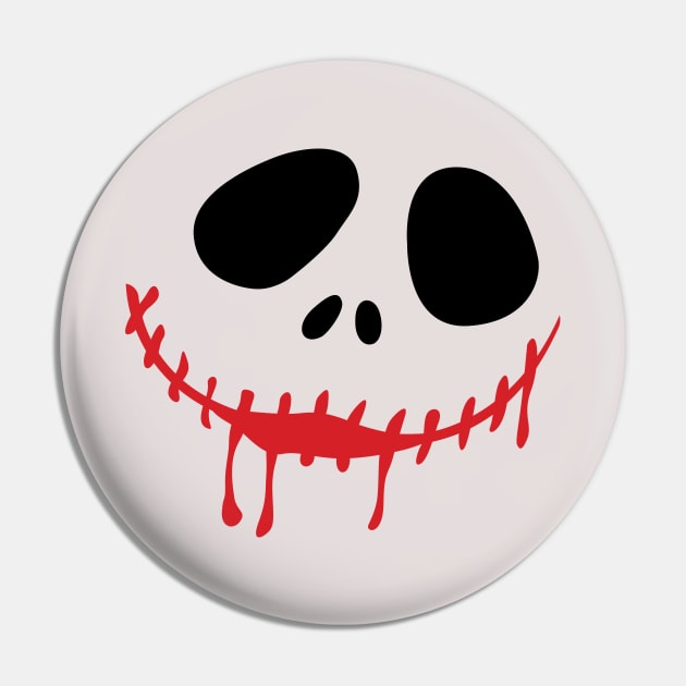 Halloween Face Jack Skellington Melting - Gift For Halloween Horror Nights Pin by xoclothes