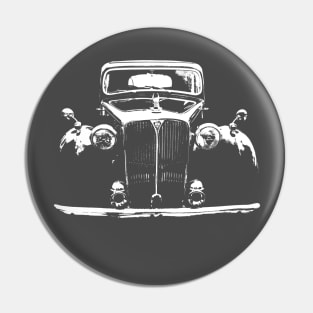 Rover P3 1940s classic car monoblock white Pin