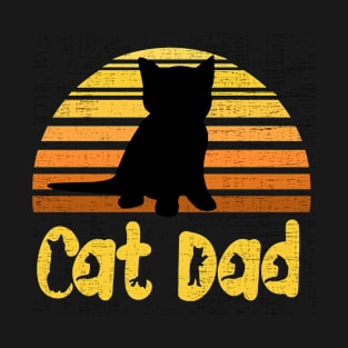 Cat Dad, Sunset kitten T-Shirt