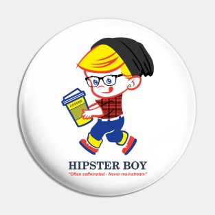 Hipster Boy - Parody illustration Pin