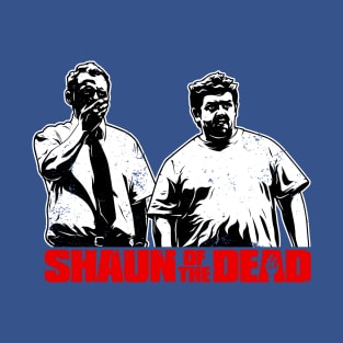 Shaun Of The Dead Distressed Stencil Style T-Shirt