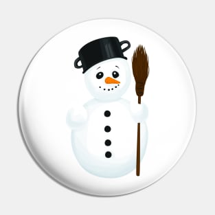 Snowman Pin