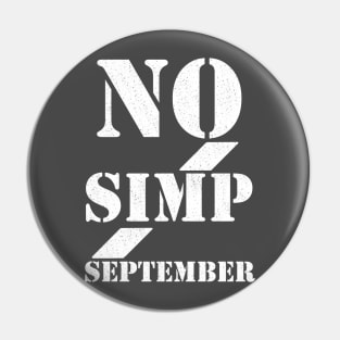 No simp september simple text Pin