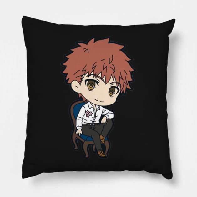 Shirou Emiya Sticker Pillow by Beastlykitty