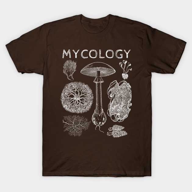 Vintage Mycology Fungi Morel Mushroom Spores - Fungus - T-Shirt