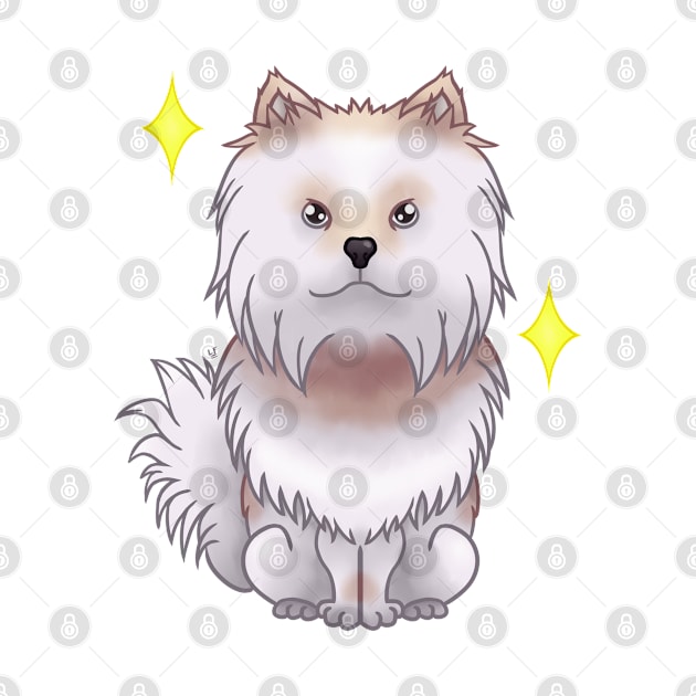 White pomeranian by LemonFur