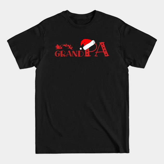 Discover Christmas Family Name "Grand Pa" Photo Design Shirt - Christmas Family Photo - T-Shirt