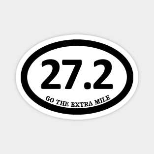 Running Marathon Runner 27.2 Motivational Go the Extra Mile Magnet