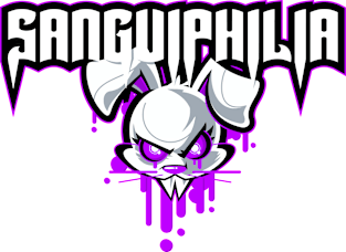 Vampire Bunny Sang Purple Magnet