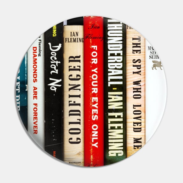 1950s Spy Paperback Novels Pin by Scum & Villainy