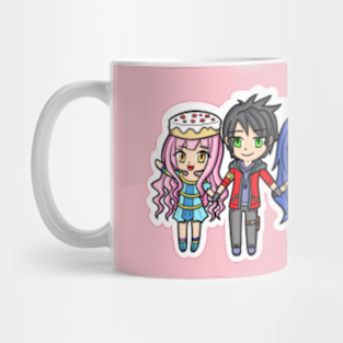 Funneh Roblox Mugs Teepublic - cute girl with hand waving roblox