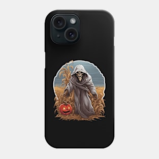 Grim Reaper In A Cornfield Phone Case