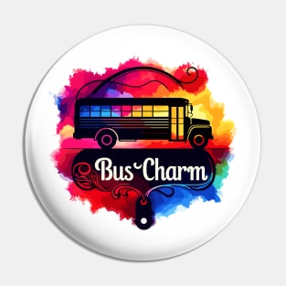 School Bus Charm Pin