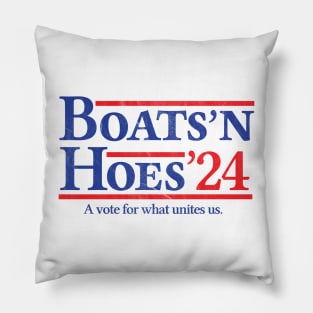 Boats and Hoes 2024 Election Funny Pillow