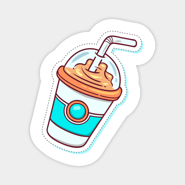 iced coffee Magnet by timegraf