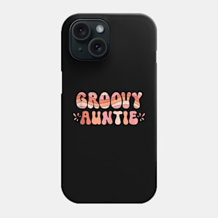 Groovy Auntie Matching Family 1St Birthday Party Phone Case