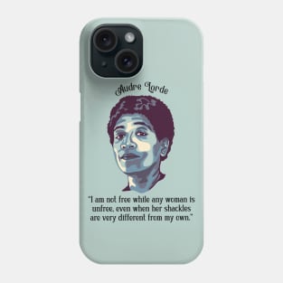 Audre Lorde Portrait and Quote Phone Case