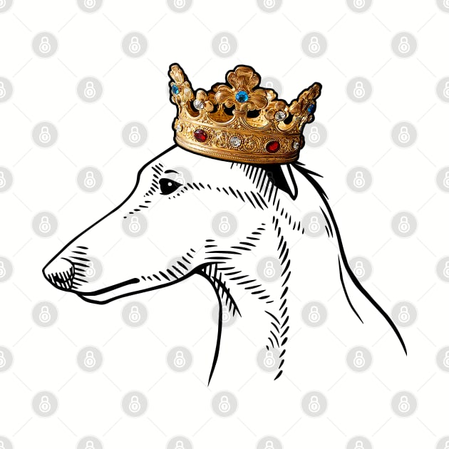 Lurcher Dog King Queen Wearing Crown by millersye