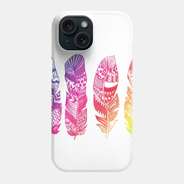 Never too many Feathers Phone Case by lannie