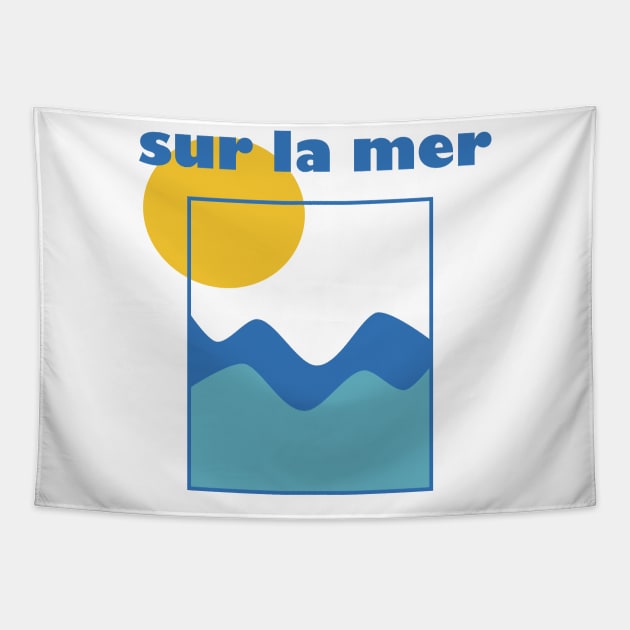 Sur La Mer Tapestry by The E Hive Design