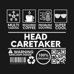 Head Caretaker black T-Shirt