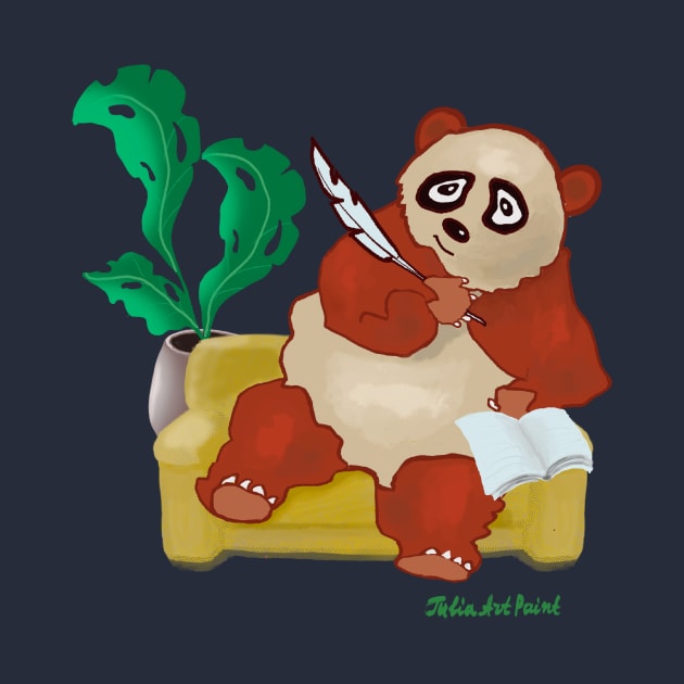 Panda Writer by JuliaArtPaint