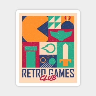 Retro Games Club Magnet