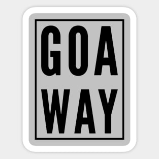 go away Sticker for Sale by veronajv21