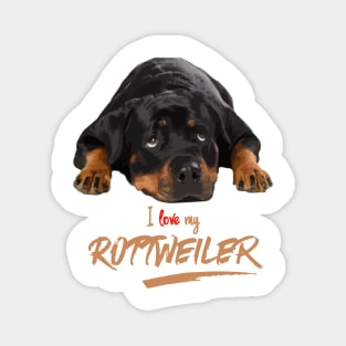 I Just Love My Rottweiler! Especially for Rottweiler Dog Lovers! Magnet