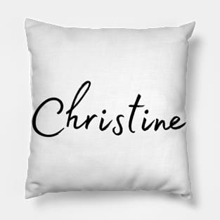 Christine Name Calligraphy Pillow