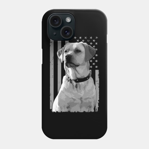 Labrador Legacy American Flag That Celebrate Labrador Retrievers' Charm Phone Case by Crazy Frog GREEN