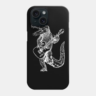 SEEMBO Alligator Playing Guitar Guitarist Musician Fun Band Phone Case