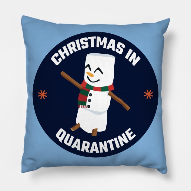 Christmas in Quarantine Pillow by MZeeDesigns