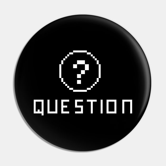 any question? - BLACK Pin by pixel eats sugar
