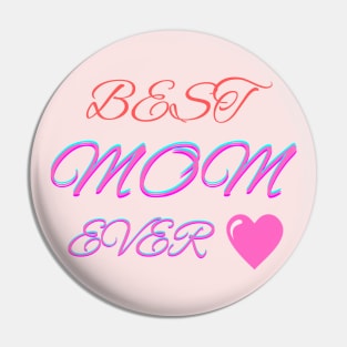 Best Knitting Mom Ever Love Heart Pin