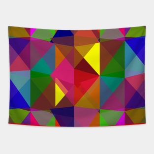 Multicolored triangular geometry Tapestry