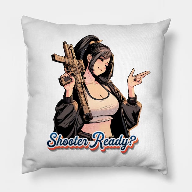 Tactical Girls' Frontline Pillow by Rawlifegraphic