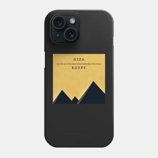 Giza Egypt ancient wonders of the world Phone Case