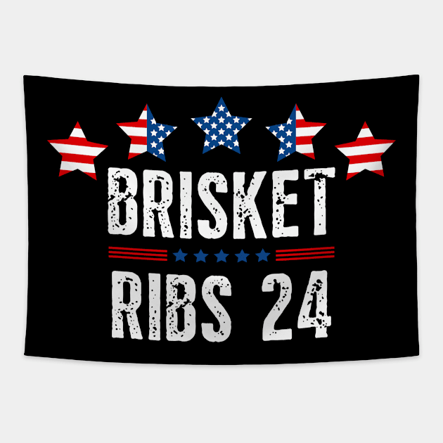 Brisket Ribs 2024 Tapestry by Noshiyn