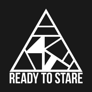 Ready to Stare - White Logo T-Shirt