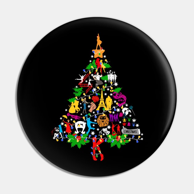 Ugly Broadway Christmas Tree Pin by KsuAnn