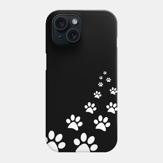 dog's paws paw prints Phone Case by Johnny_Sk3tch