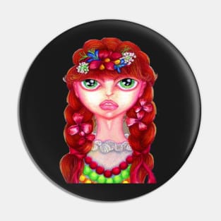 Girl Polish Dancer "Krakowianka" Pin