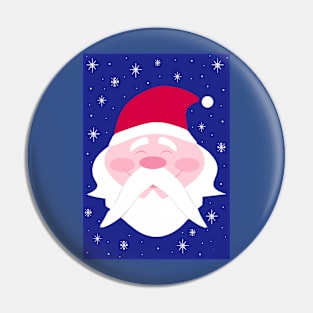 Smiling Santa Claus Pin