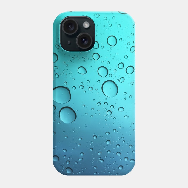 Blue Rainbow Color Water Droplets Pattern Phone Case by jodotodesign