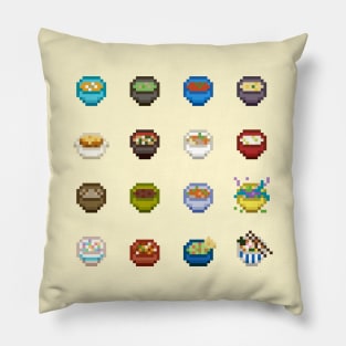 Pixel Soups & Dips Pillow